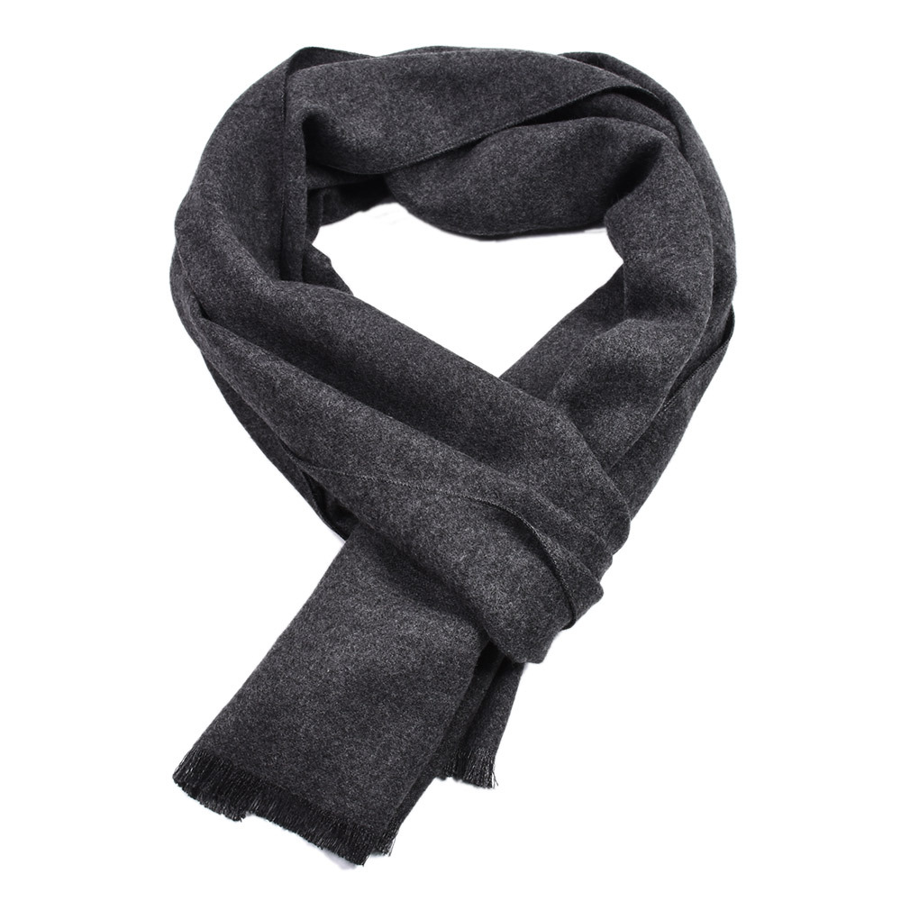Muffler Men Wool - สีทึบผ้าพันคอผ้าพันคอผ้าพันคอฤดูหนาว WARM Neckerchief Pashmina Navy ผ้าคลุมไหล่สีดําผ้าพันคอผู้ชายสบายๆธุรกิจผ้าพันคอ