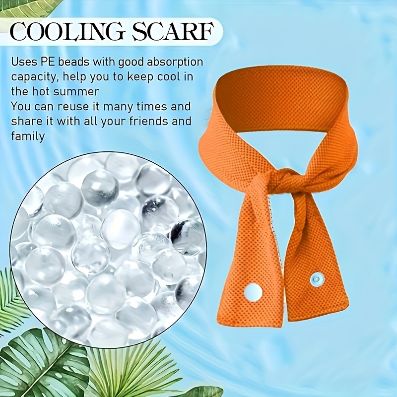 Silk Neck Scarf - ผ้าพันคอคล้องคอแบบเย็น ผ้าพันคอ ผ้าเช็ดหน้า ผ้าไหมน้ำแข็ง ซับเหงื่อ แห้งเร็ว