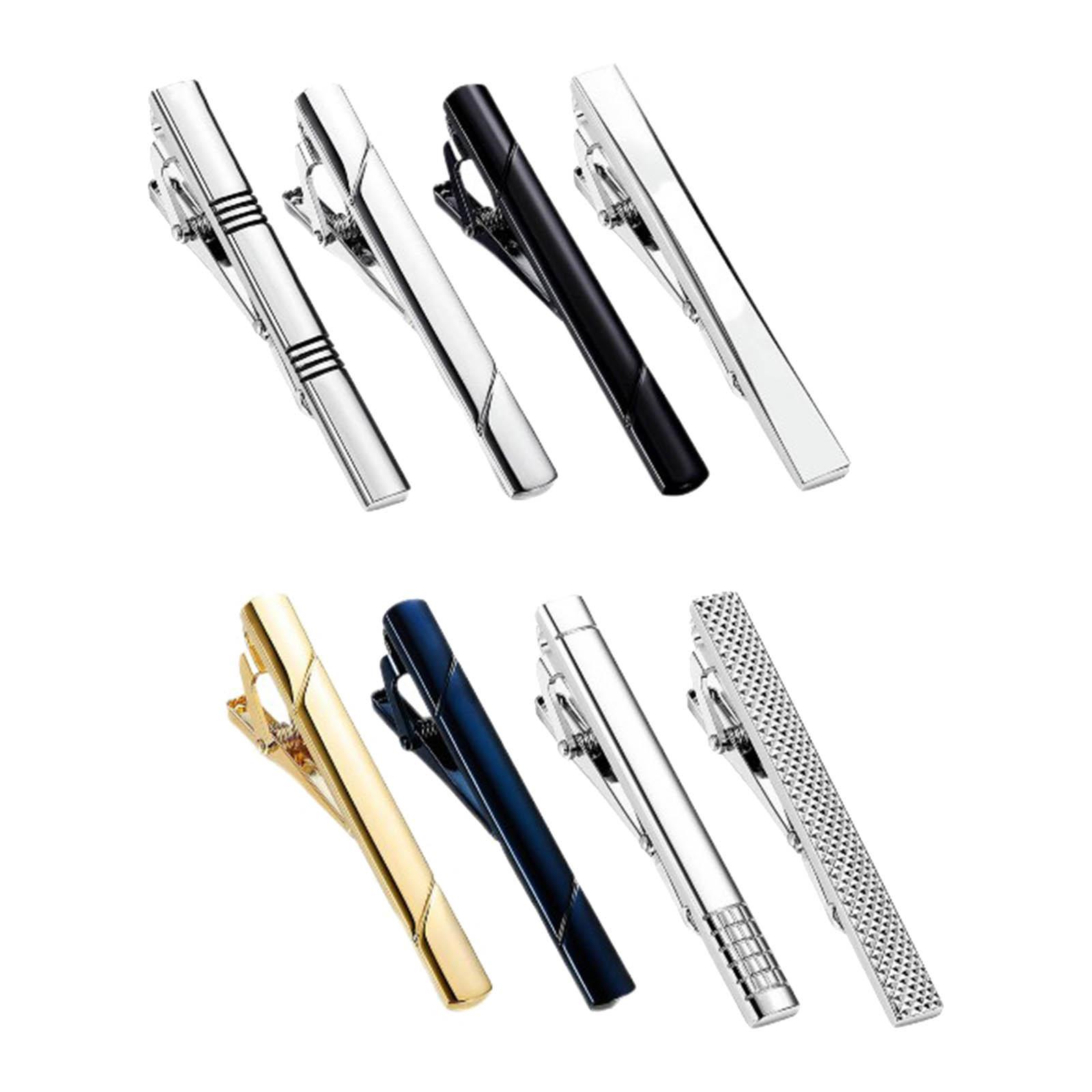 Tie Bar Set Gift - คลิปหนีบเนคไท กระดุมเสื้อเชิ้ต งานแต่งงาน ธุรกิจ ตัวล็อค ชุดคลิปหนีบเนคไทสำหรับผู้ชาย