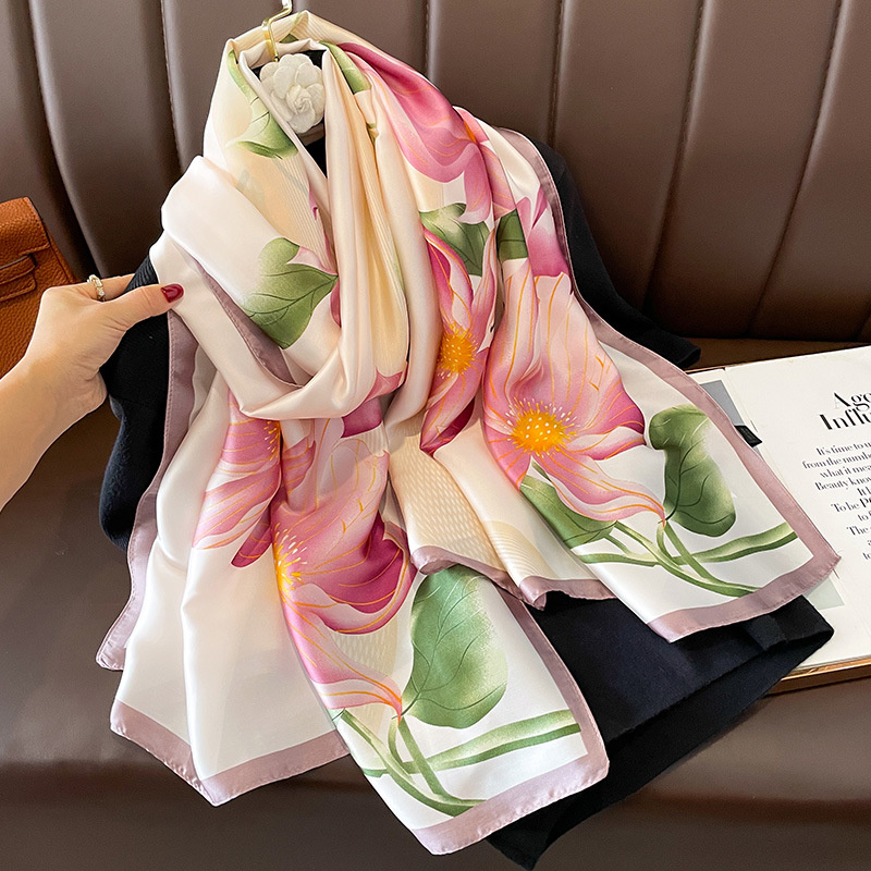 Face Scarf Mask - ผ้าคลุมฮิญาบผ้าพันคอผ้าไหมนิ่มแฟชั่นสำหรับผู้หญิงขนาด180*90ซม. ผ้าคลุมผ้าพันคอผ้าพันคอผ้าพันคอผ้าพันคอผ้าพันคอชายหาด