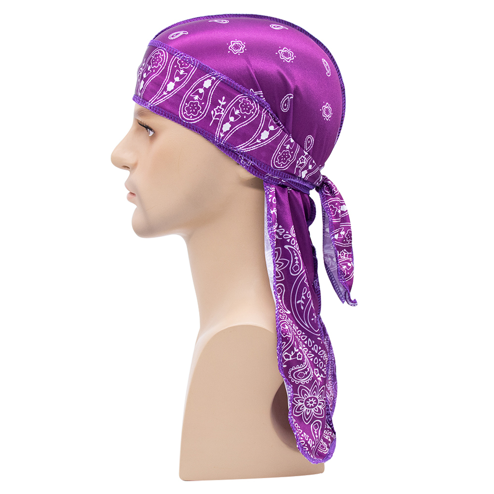 Bandana Doo Rag - ผ้าพันคอไหมพรมแบบยาว ผ้าคลุมศีรษะมุสลิม ยูนิเซ็กซ์ ดูแร็ก หมวกโจรสลัด ดูแร็ก
