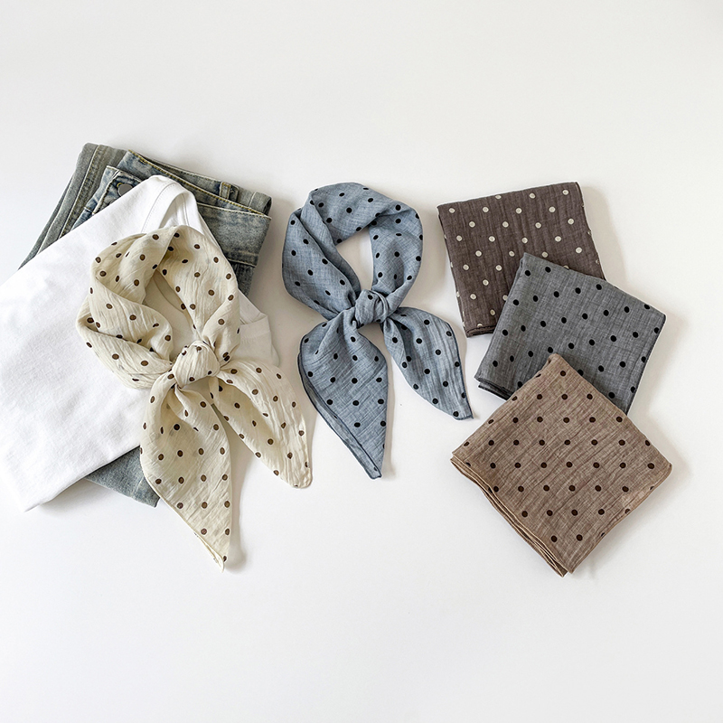 Bandana Cotton - ผ้าพันคอผ้าฝ้ายลินินสีพื้นแบบใหม่สำหรับผู้หญิง ผ้าพันคอเนื้อนุ่ม ผ้าพันคอแบบสี่เหลี่ยม ผ้าโพกศีรษะ ผ้าพันผม เครื่องประดับแฟชั่นประจำวัน