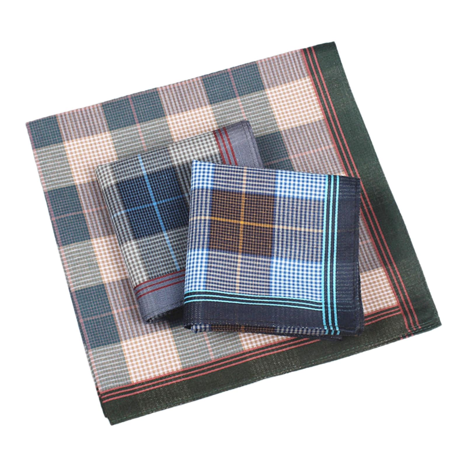 Handkerchief Cotton Men - ผ้าเช็ดหน้าพกพา 6 ชิ้น, ผ้าเช็ดหน้าอเนกประสงค์น้ำหนักเบาสำหรับสุภาพบุรุษ ผู้หญิง ผู้ชาย