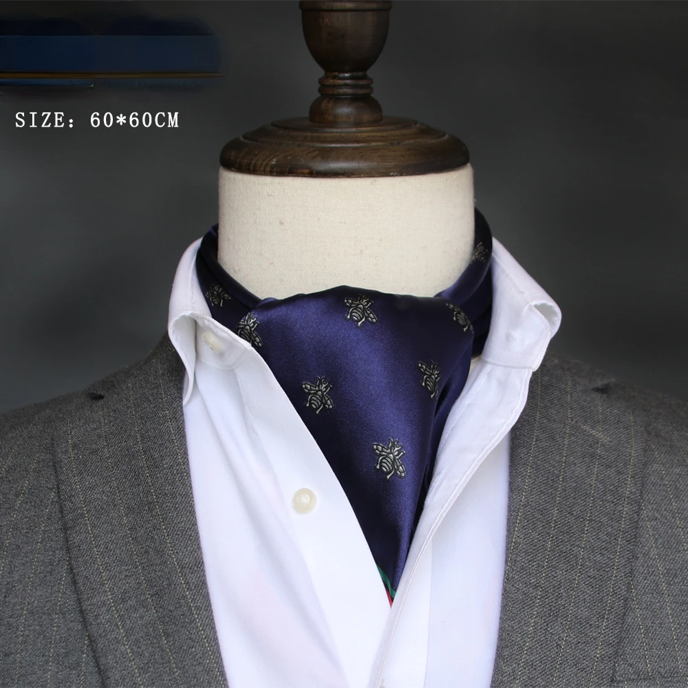 Face Scarf Mask - ผ้าพันคอซาติน syal Sutra สำหรับผู้ชายสไตล์อังกฤษ, syal Sutra