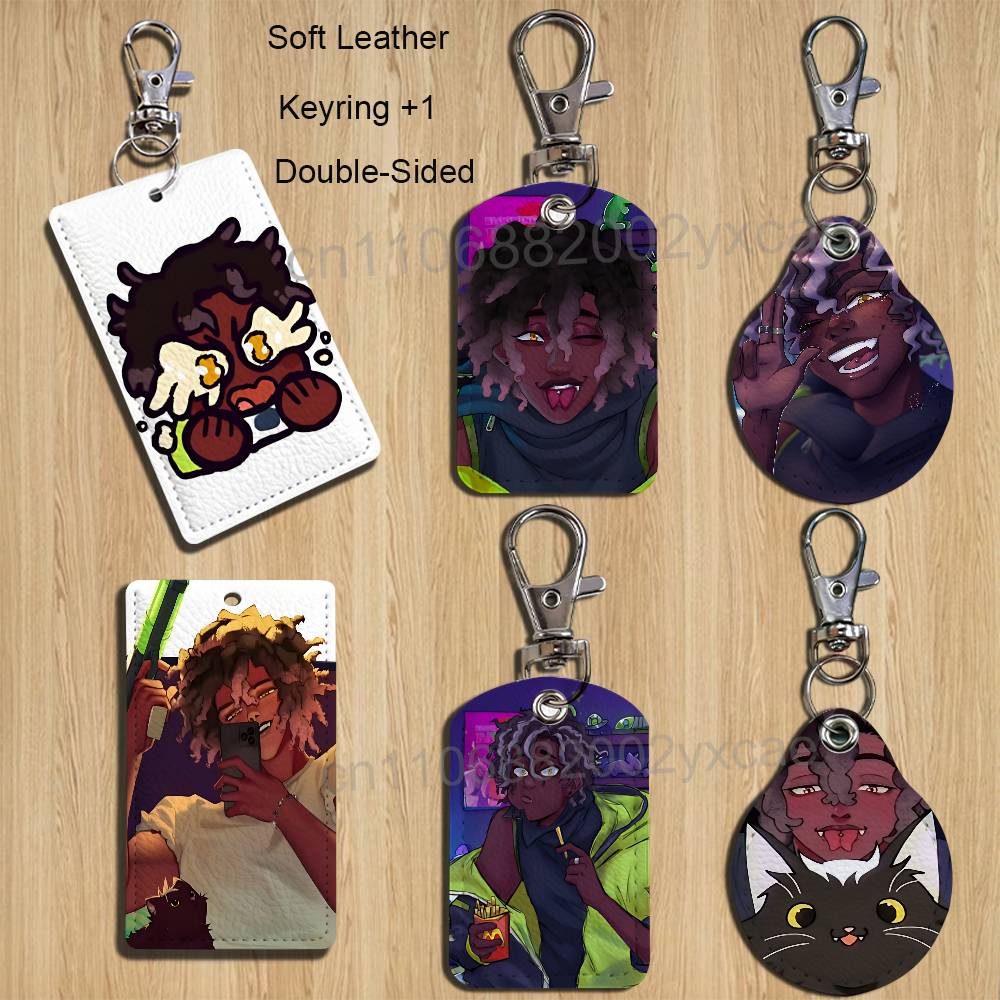 Lanyard Badge Holder - M-Micah Yujin GAME ERROR 143 พวงกุญแจหนังพร้อมสายคล้อง