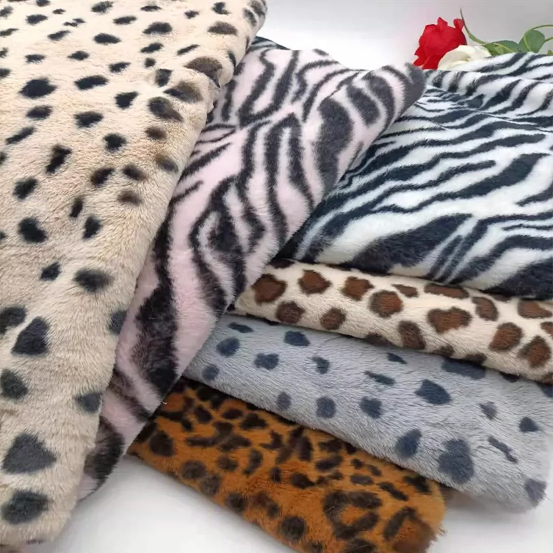 Woven Scarf Blanket - ผ้าขนสัตว์เทียมลายม้าลาย/ลายกระต่าย ขนาด 0.5/1/2 หลา กว้าง 10