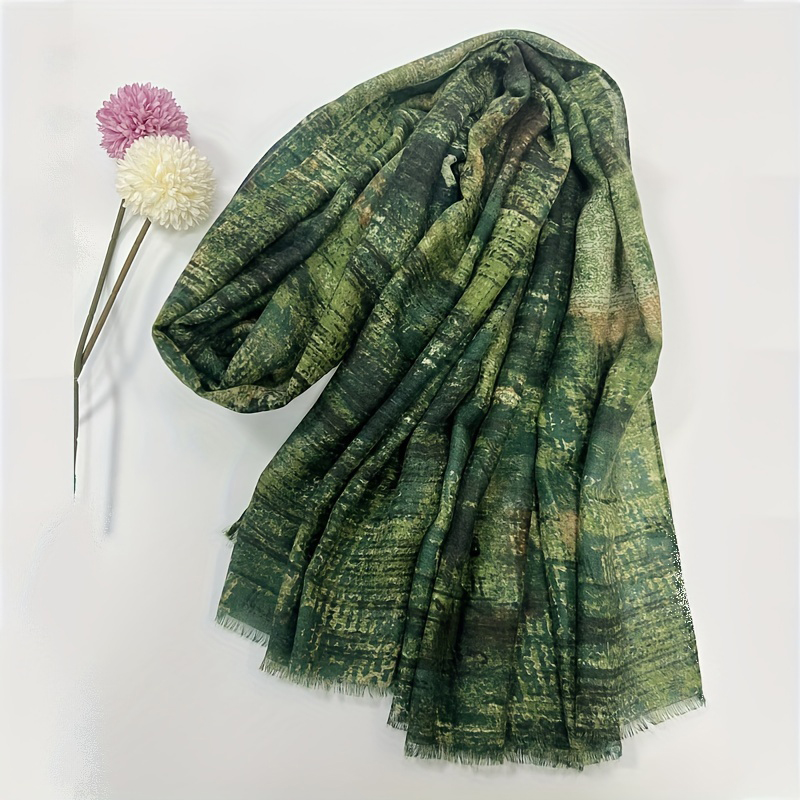 Pashmina Wrap Large - ผ้าพันคอแบรนด์หรูผ้าพันคอผ้าฝ้ายย้อนยุคผ้าคลุมไหล่สตรีผ้าพันคอฮิญาบผ้าพาชมินาขนาดใหญ่