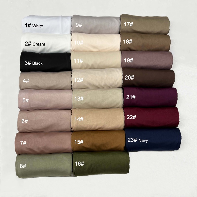 Head Wrap Turban - ผ้าคลุมศีรษะฮิญาบแบบน้ำหนักเบา E2 พรีเมียม ผ้าพันคอ ผ้าคลุมไหล่ ผ้าคลุมศีรษะมาเลเซีย