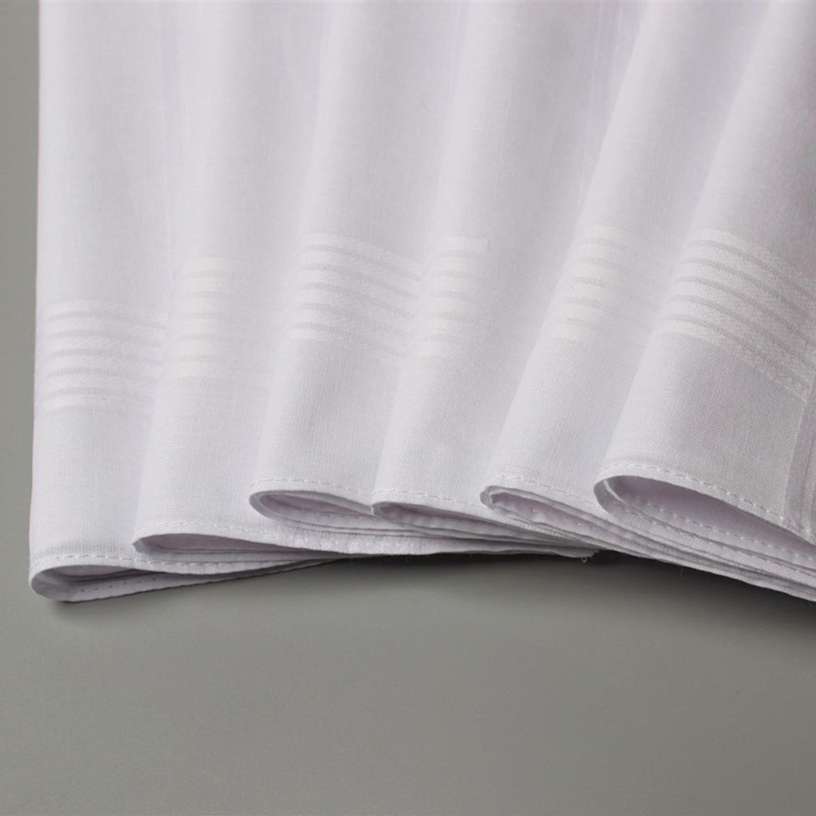 Handkerchief Cotton Men - 6x ผ้าเช็ดหน้าผู้ชาย ชุดของขวัญ ผ้าพันคอเนื้อนุ่ม ผ้าเช็ดหน้าพกพาสำหรับสุภาพบุรุษ งานปาร์ตี้