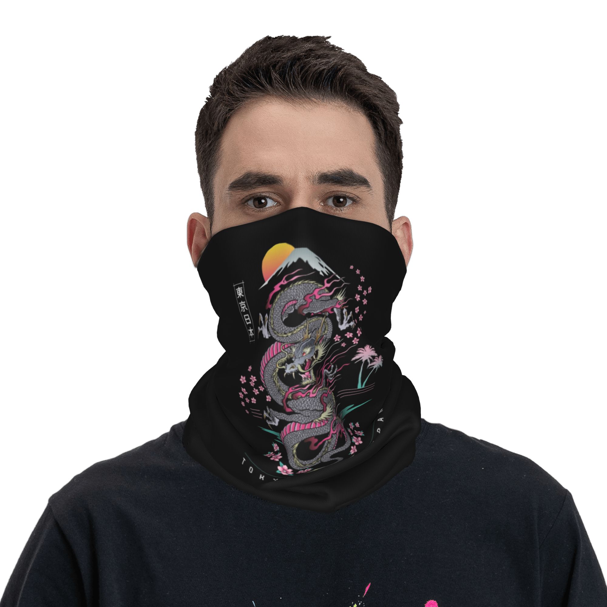 ที่คาดผมลายมังกรญี่ปุ่นแบบกำหน - Neck Warmer Tube บทวิจารณ์และราคา