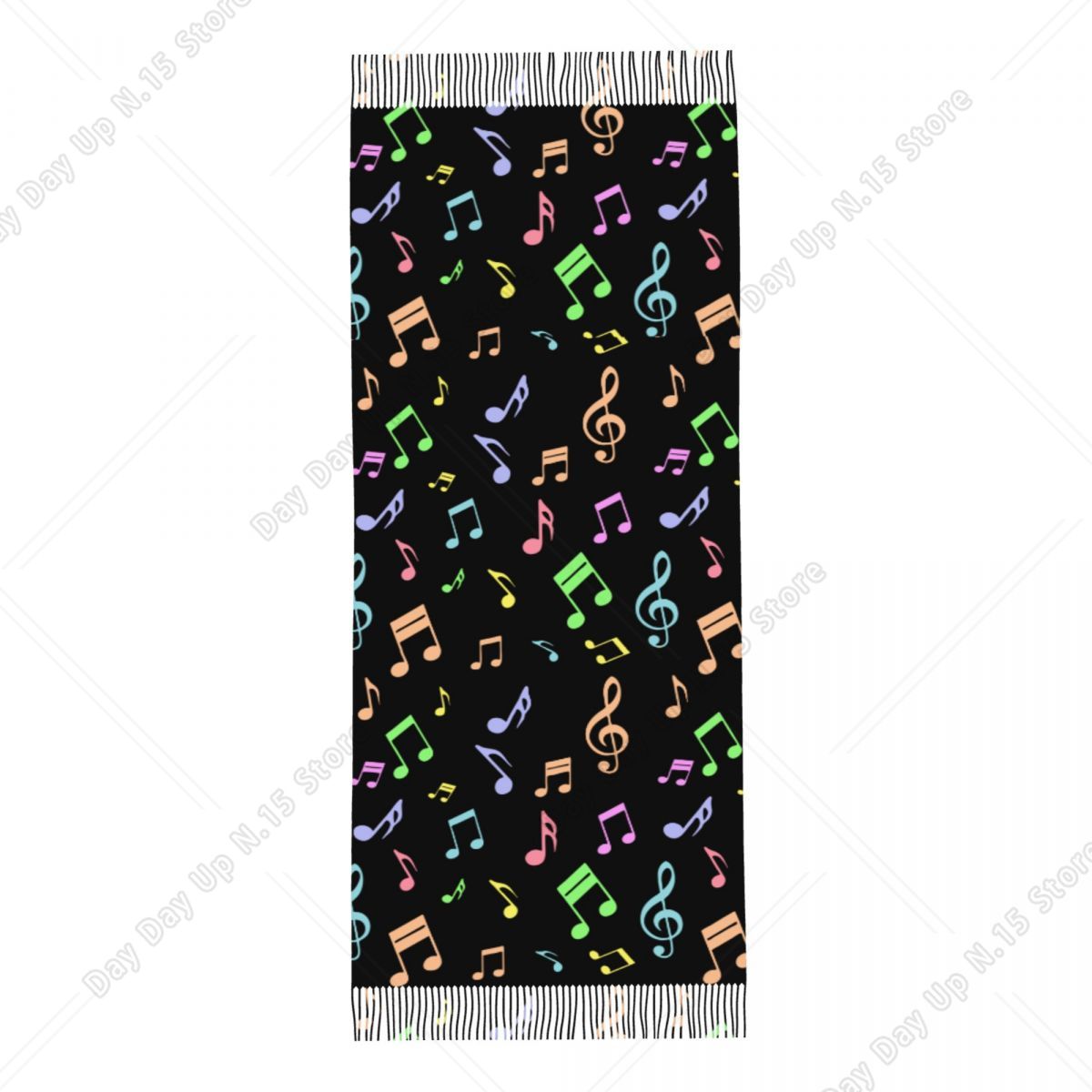 ผ้าคลุมไหล่ลายโน้ตดนตรีน่ารักแ - Pashmina Wrap Large บทวิจารณ์และราคา