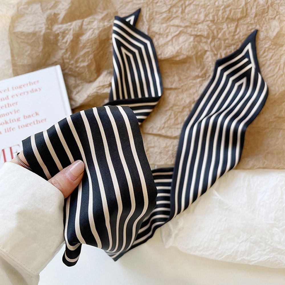 ผ้าพันคอไหมพิมพ์ลายสไตล์ฝรั่งเ - Silk Tie Striped บทวิจารณ์และราคา