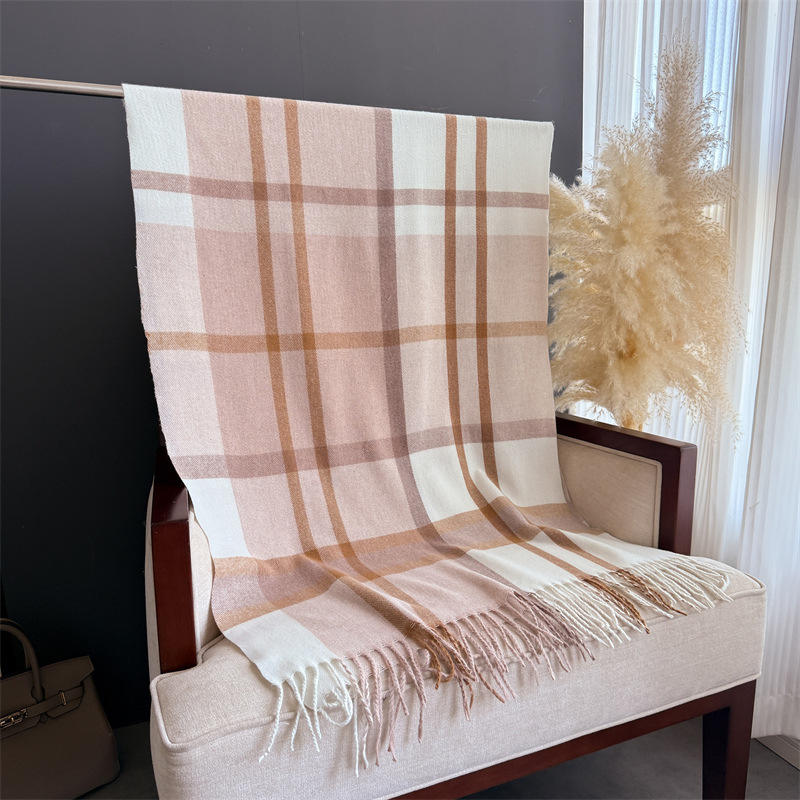 ผ้าคลุมไหล่ลายสก็อตสำหรับผู้หญ - Pashmina Wrap Large บทวิจารณ์และราคา