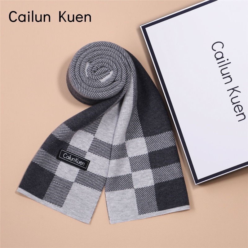 ผ้าพันคอไหมพรมผสมขนสัตว์อเนกปร - Muffler Men Wool บทวิจารณ์และราคา
