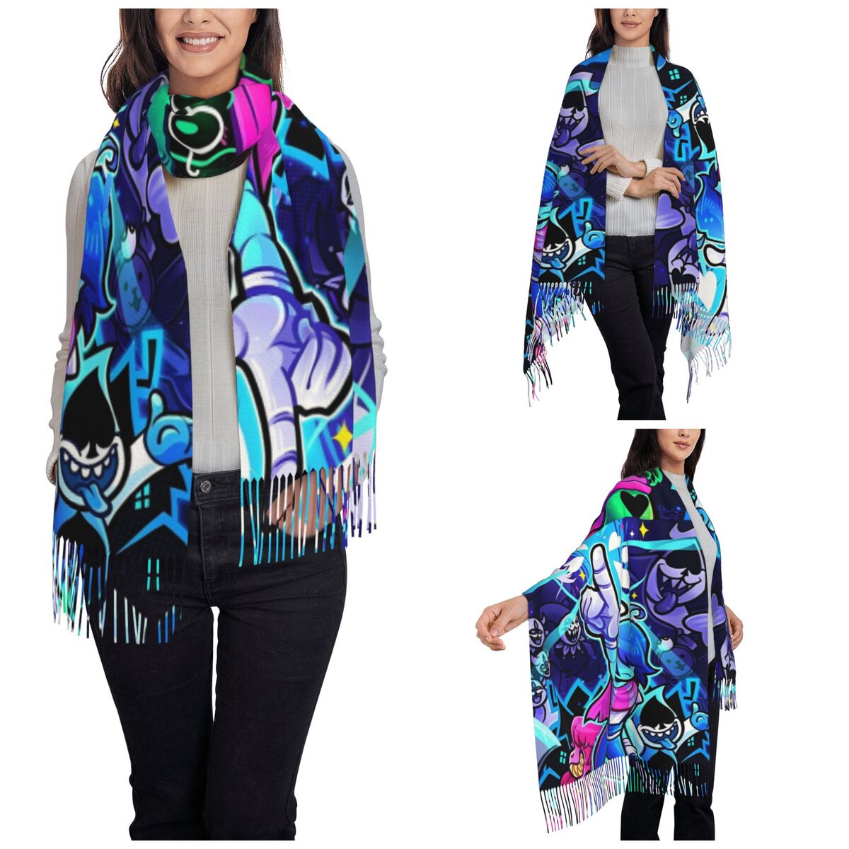 ผ้าคลุมไหล่เดลตารูนส์ ผ้าพันคอ - Pashmina Wrap Large บทวิจารณ์และราคา