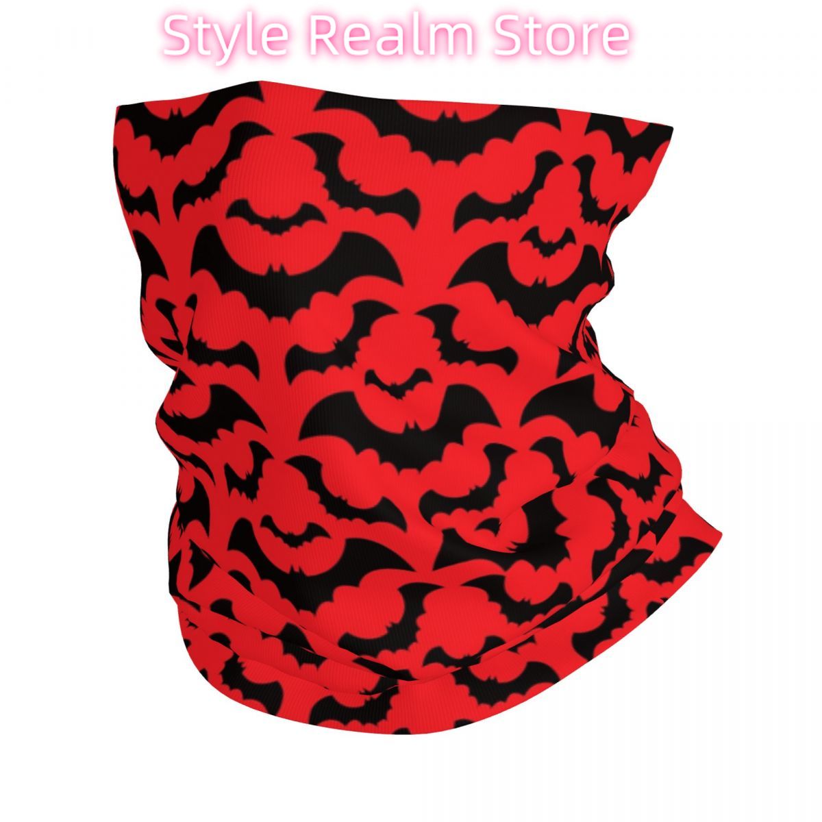 ผ้าพันคอแบบกอธิค ลายค้างคาว สำ - Neck Warmer Tube บทวิจารณ์และราคา
