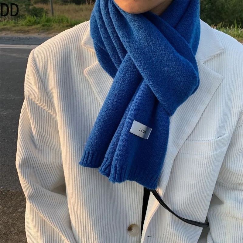 Simple Chic นุ่มผ้าพันคอฤดูใบไ - Muffler Men Wool บทวิจารณ์และราคา