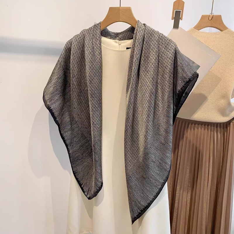 ผ้าพันคอไหมแท้ขนาดใหญ่ 110x110 - Pashmina Wrap Large บทวิจารณ์และราคา