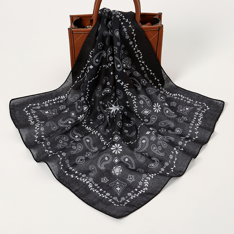 ผ้าพันคอแฟชั่นฮิปฮอปผ้าพันคอกล - Handkerchief Cotton Men บทวิจารณ์และราคา