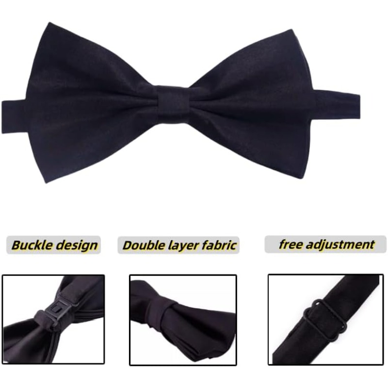 ชุดคอสตูมผู้ชายยุค 1920 หมวกเฟ - Bow Tie Pre Tied บทวิจารณ์และราคา
