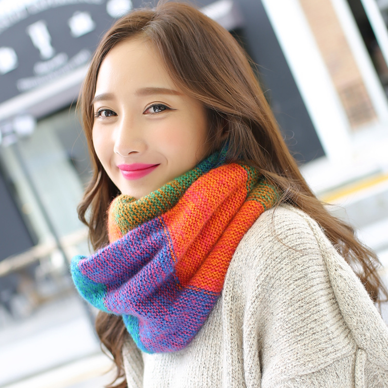 VISROVER สีผ้าพันคอผู้หญิงฤดูห - Infinity Scarf Knit บทวิจารณ์และราคา