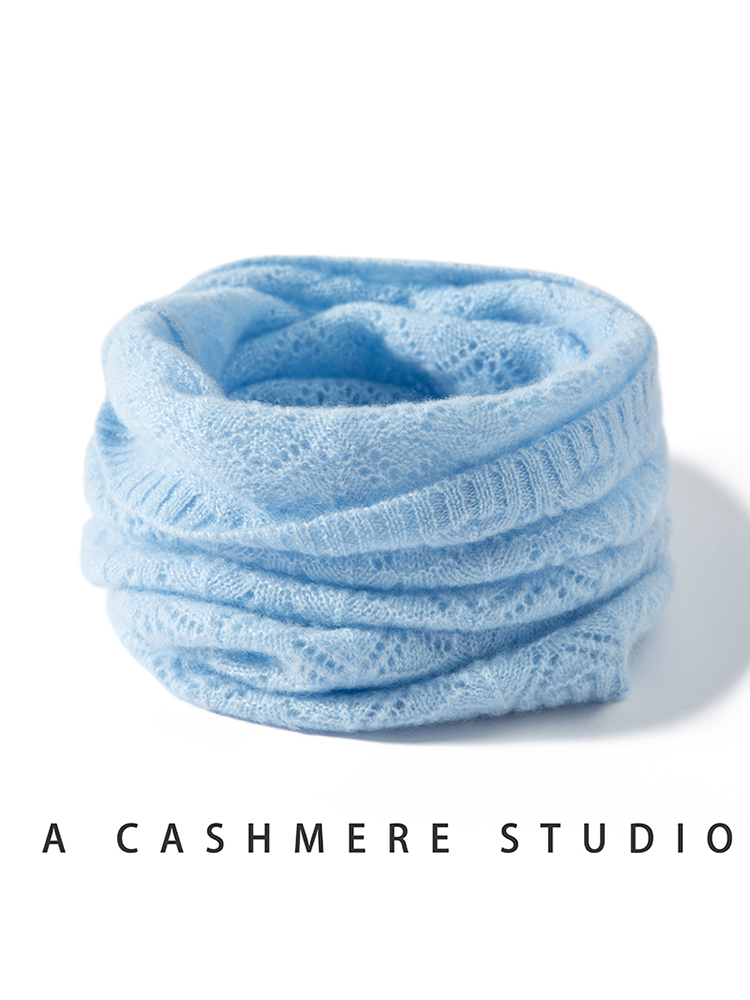 ผ้าพันคอไหมแคชเมียร์แท้ 100% ส - Infinity Scarf Knit บทวิจารณ์และราคา