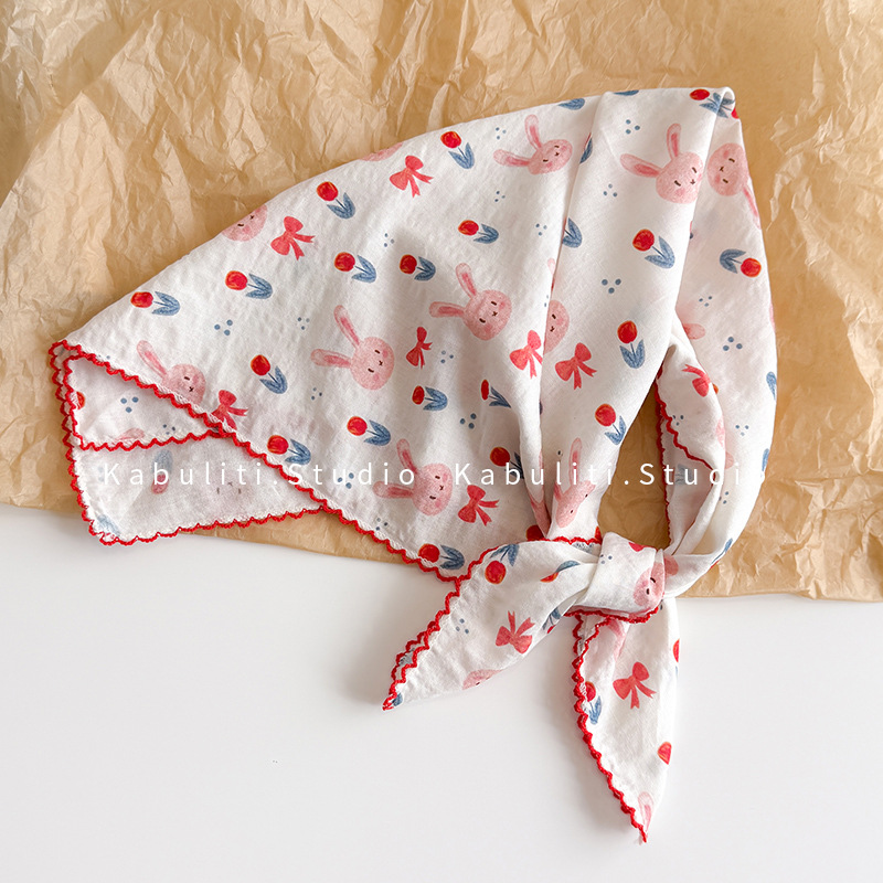 ผ้าพันคอผ้าฝ้ายลินินทรงสี่เหลี - Ascot Neck Scarf บทวิจารณ์และราคา