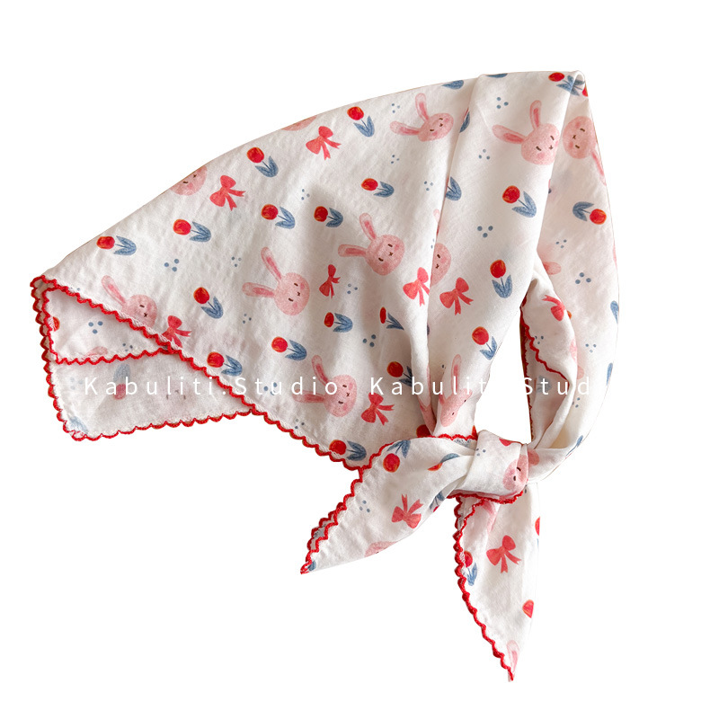 ผ้าพันคอผ้าฝ้ายลินินทรงสี่เหลี - Ascot Neck Scarf บทวิจารณ์และราคา