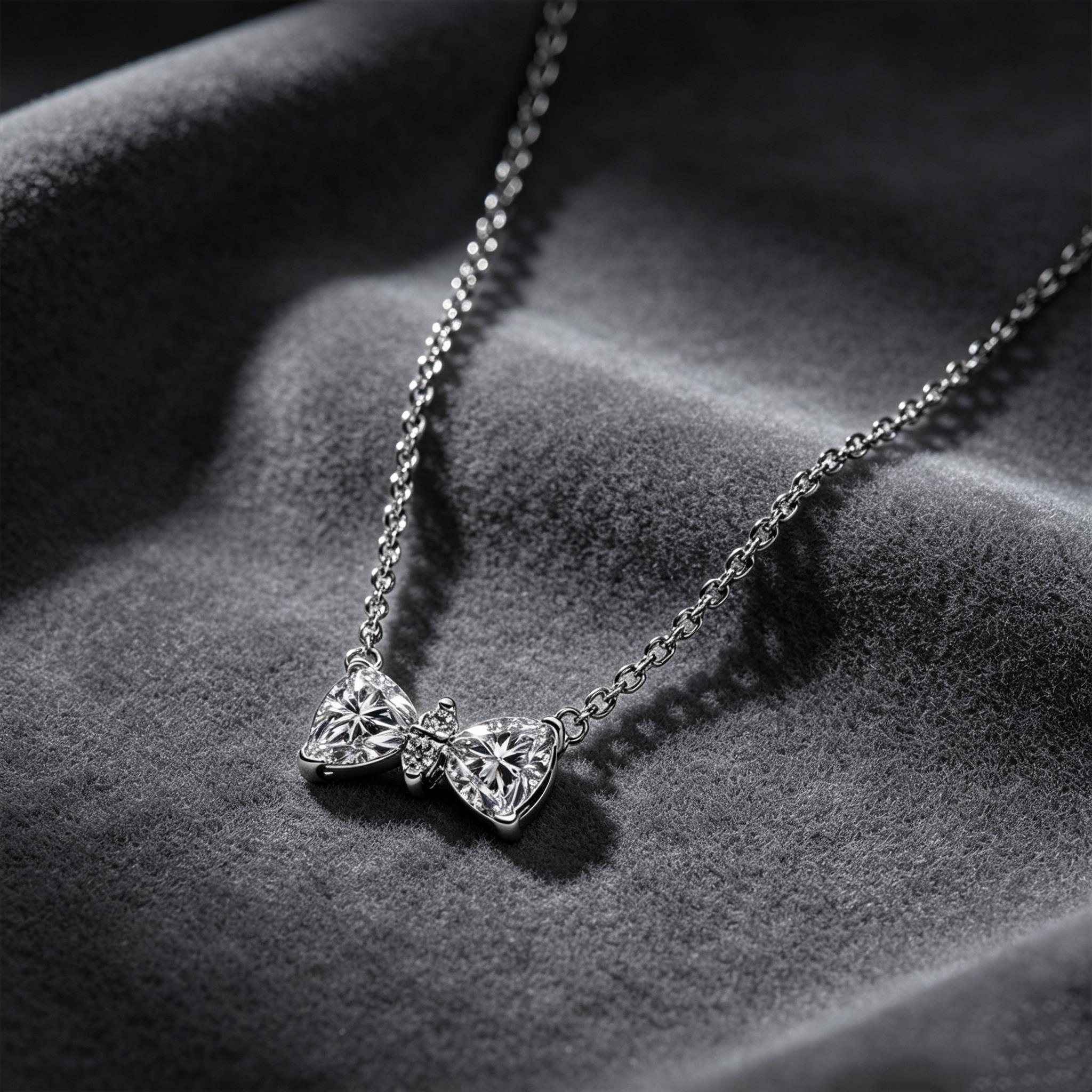 สร้อยคอรูปโบว์เงินแท้ S925 ดีไ - Tie Clip Silver บทวิจารณ์และราคา