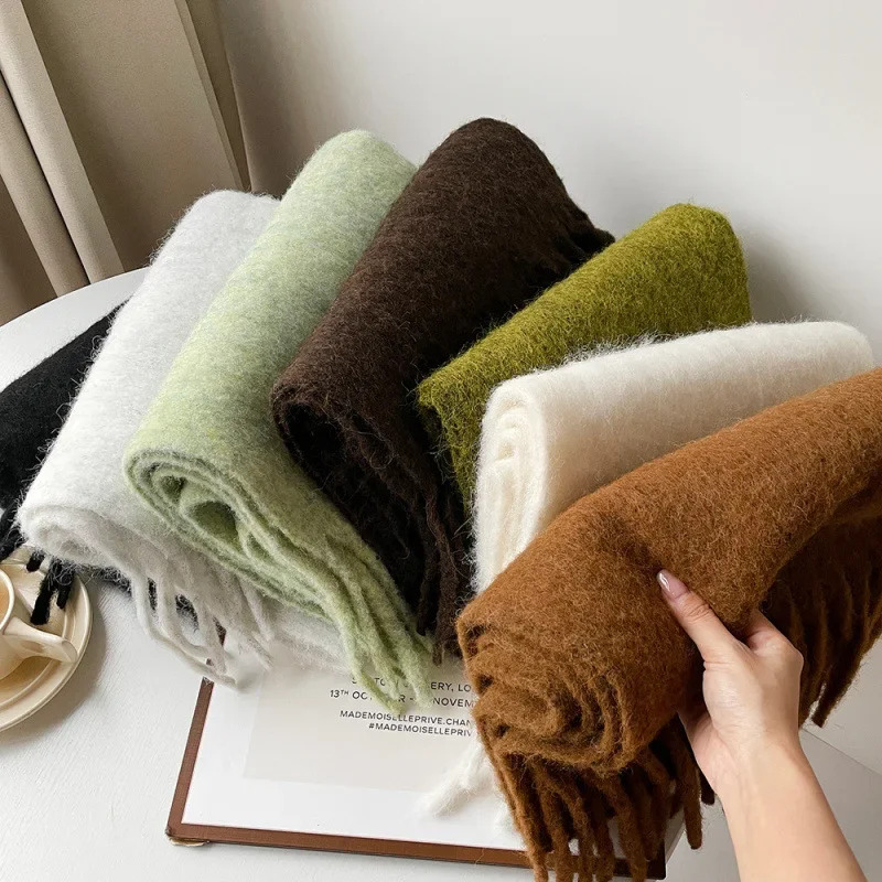 ผ้าพันคอผู้หญิง ผ้าคลุมไหล่ ผ้ - Muffler Men Wool บทวิจารณ์และราคา