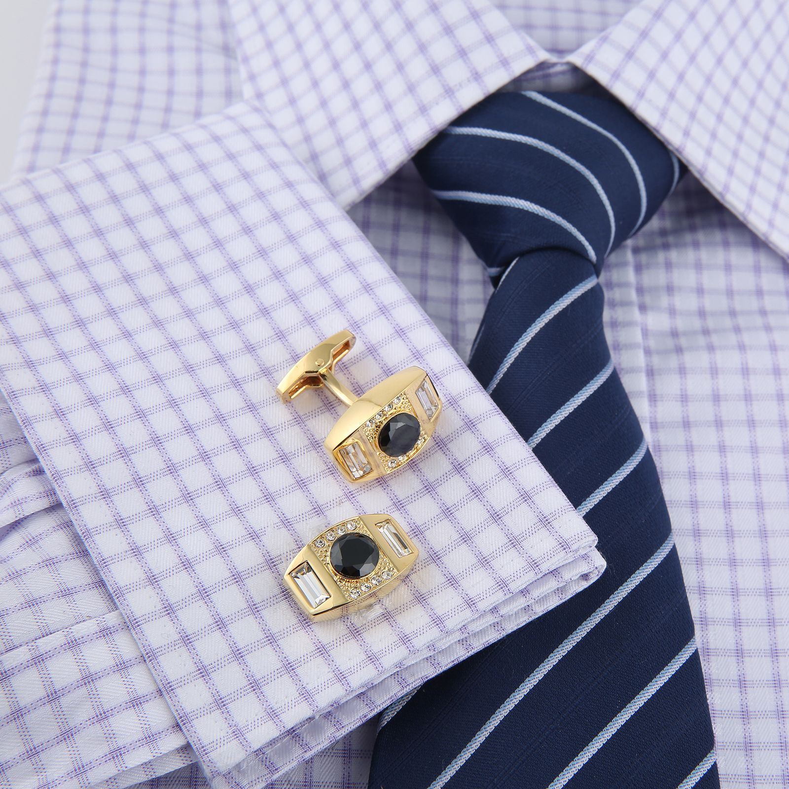 ชุดคลิปหนีบเนคไทและกระดุมข้อมื - Tie Bar Set Gift บทวิจารณ์และราคา
