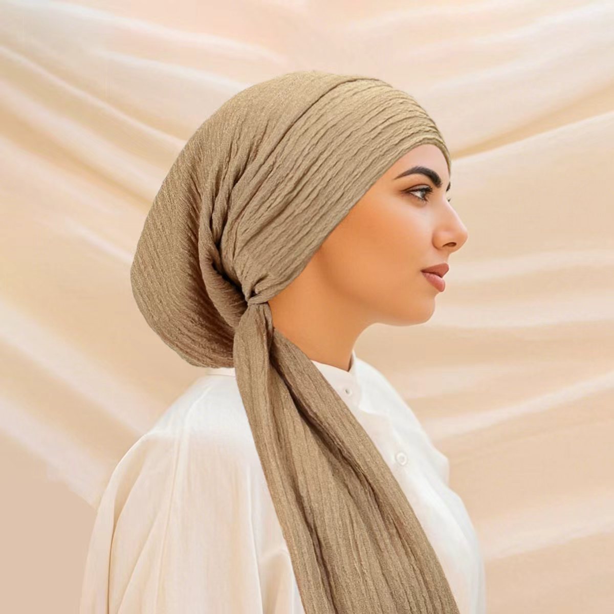 หมวกผ้าโพกหัวทรงสปริงสุดหรูสำห - Head Wrap Turban บทวิจารณ์และราคา