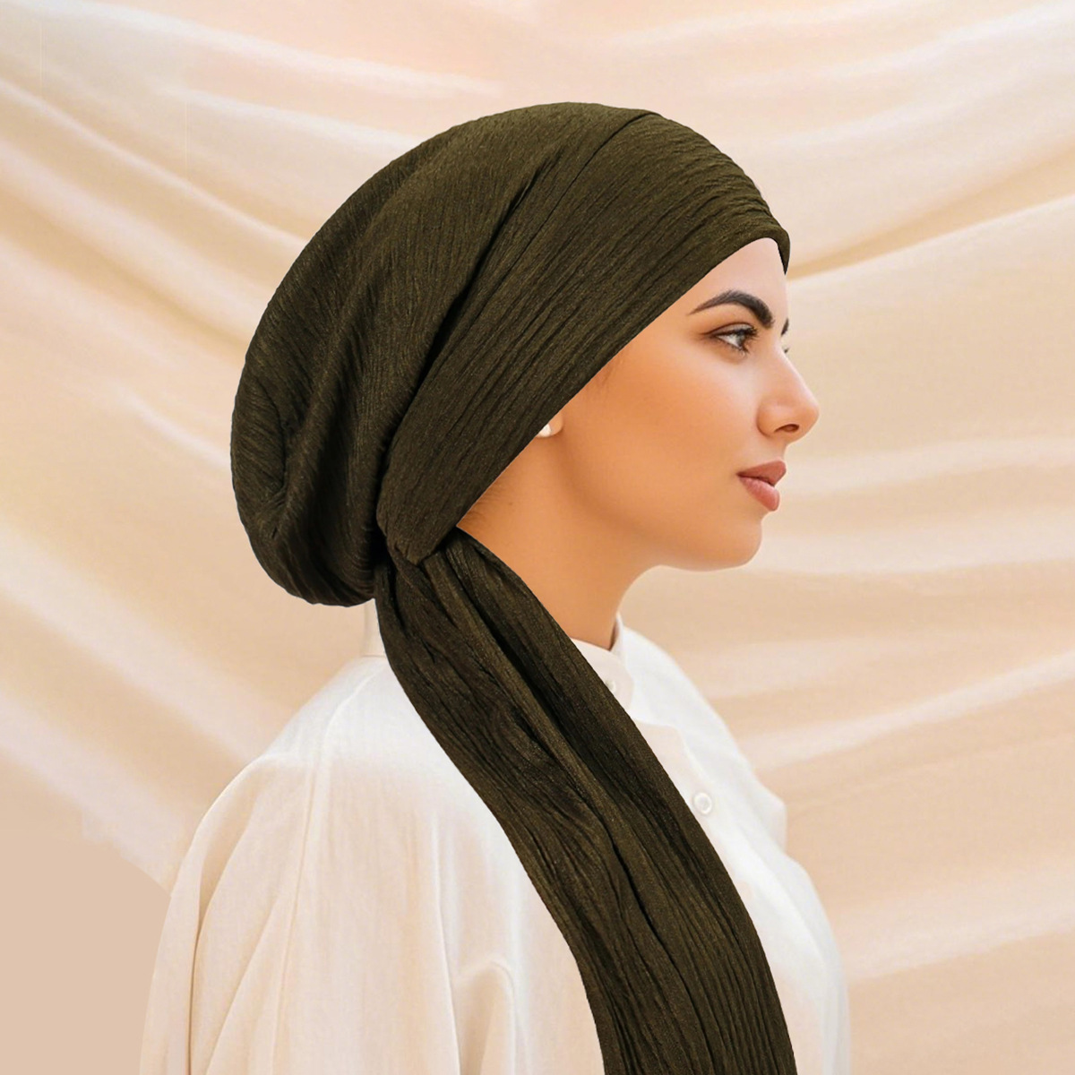 หมวกผ้าโพกหัวทรงสปริงสุดหรูสำห - Head Wrap Turban บทวิจารณ์และราคา