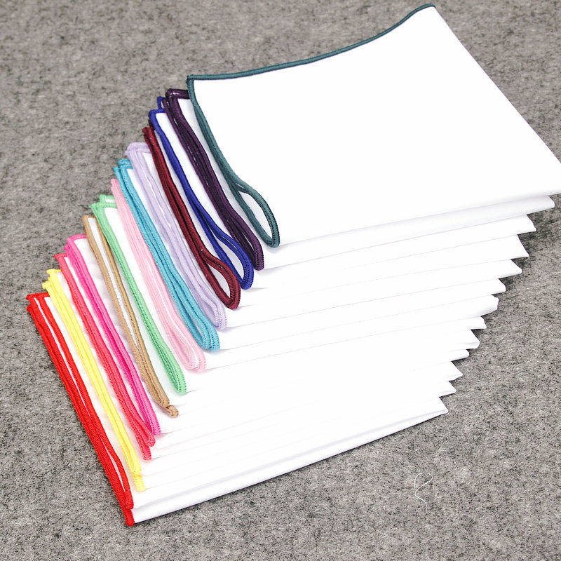 2018 แฟชั่นบุรุษผ้าฝ้ายสีขาวผ้ - Pocket Square Set บทวิจารณ์และราคา