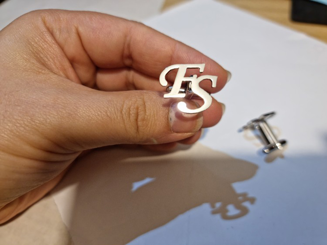กระดุมข้อมือที่กำหนดเองสำหรับผ - Tie Clip Silver บทวิจารณ์และราคา