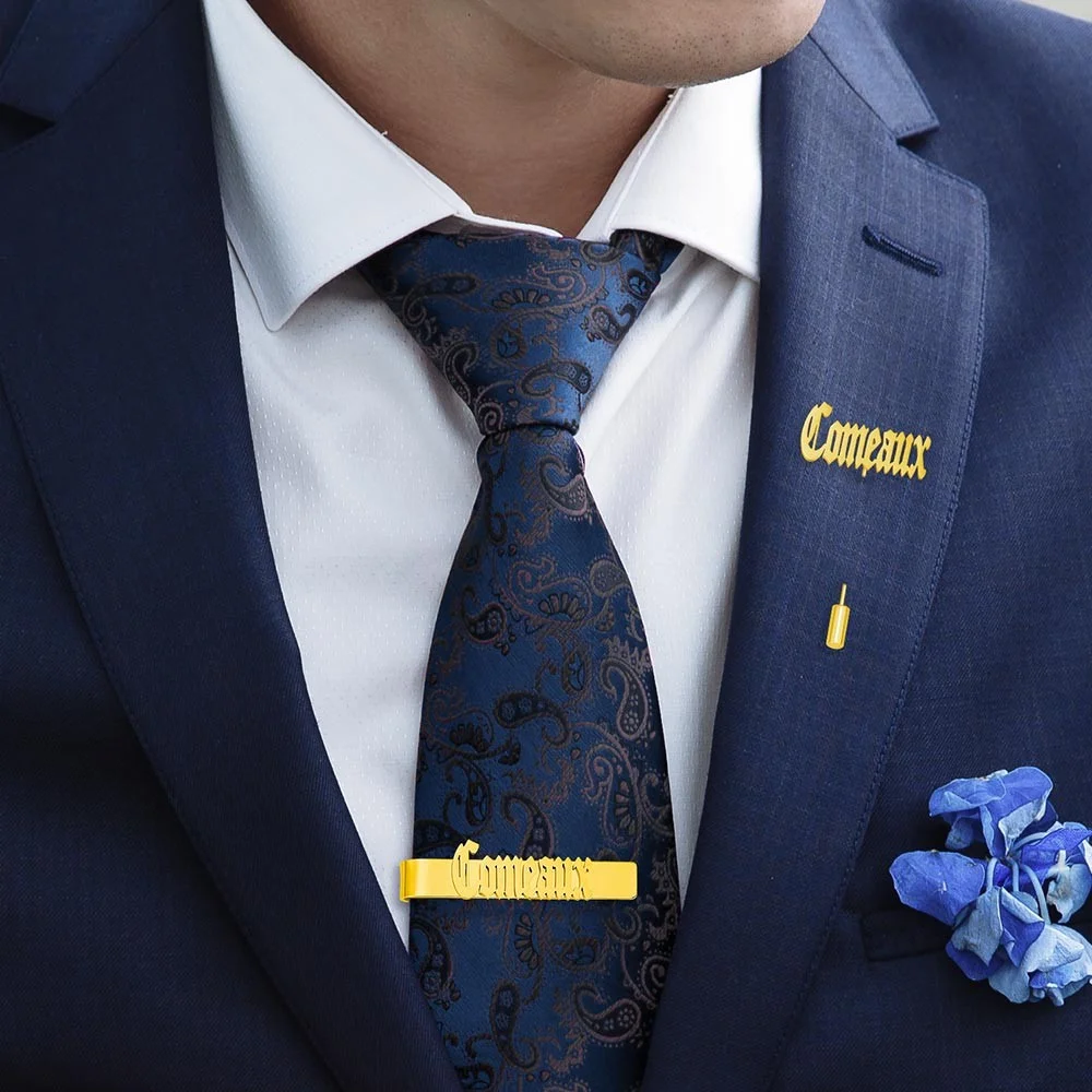 ส่วนบุคคล Cufflinks/Lapel Pin/ - Tie Bar Set Gift บทวิจารณ์และราคา