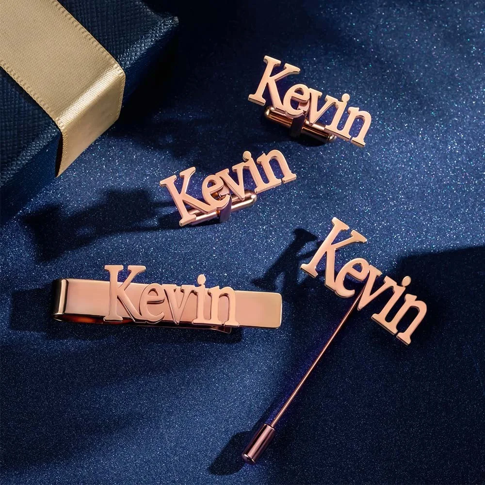 ส่วนบุคคล Cufflinks/Lapel Pin/ - Tie Bar Set Gift บทวิจารณ์และราคา