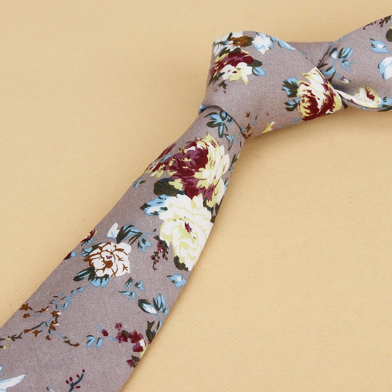 ยี่ห้อใหม่ดอกไม้Tieสำหรับชายแค - Skinny Tie Men บทวิจารณ์และราคา