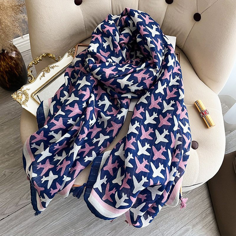 ผ้าพันคอผ้าฝ้ายคลุมไหล่สำหรับผ - Pashmina Wrap Large บทวิจารณ์และราคา
