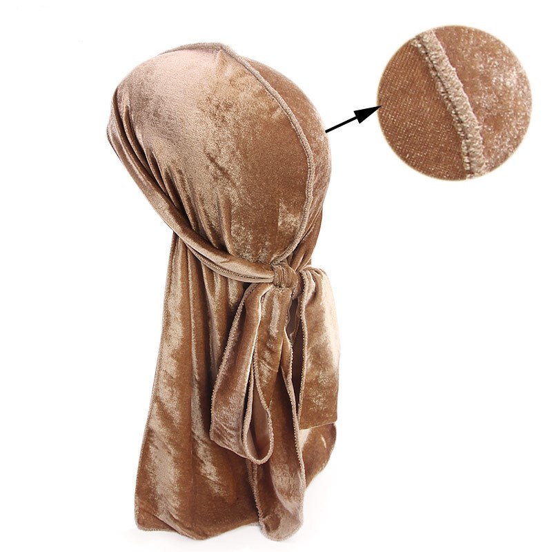 ใหม่หรูหราผู้ชายกำมะหยี่ Durag - Bandana Doo Rag บทวิจารณ์และราคา