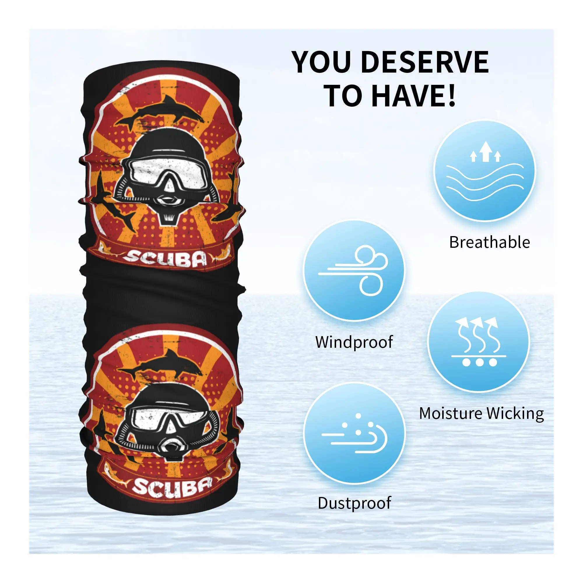 ผ้าคาดศีรษะกันหนาวสำหรับดำน้ำ  - Neck Warmer Tube บทวิจารณ์และราคา