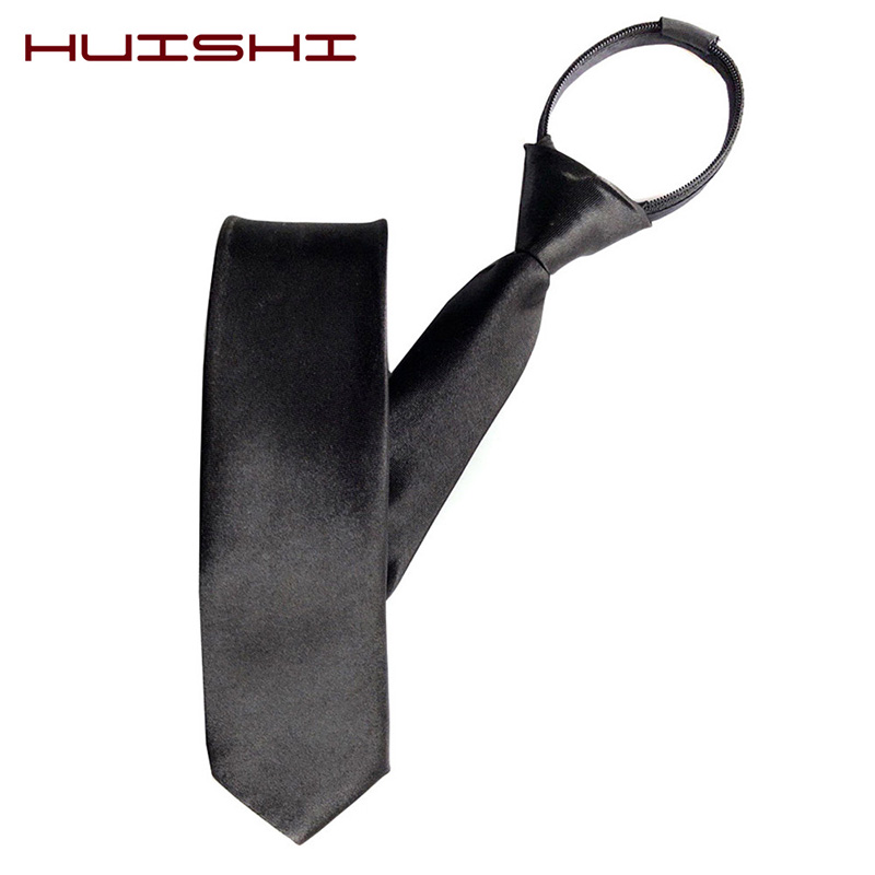 HUISHI Mens Zipper เนคไทผอม 5  - Skinny Tie Men บทวิจารณ์และราคา