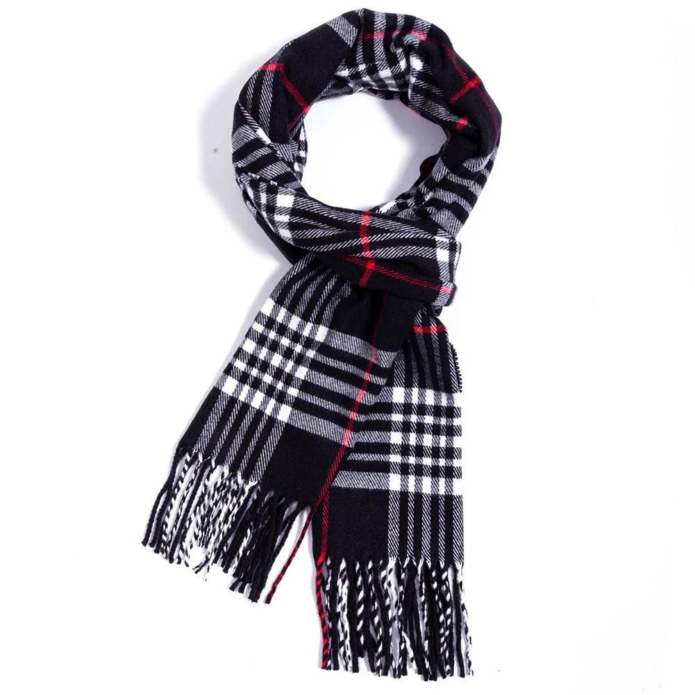 สไตล์อังกฤษฤดูหนาวผ้าพันคอ Fau - Muffler Men Wool บทวิจารณ์และราคา