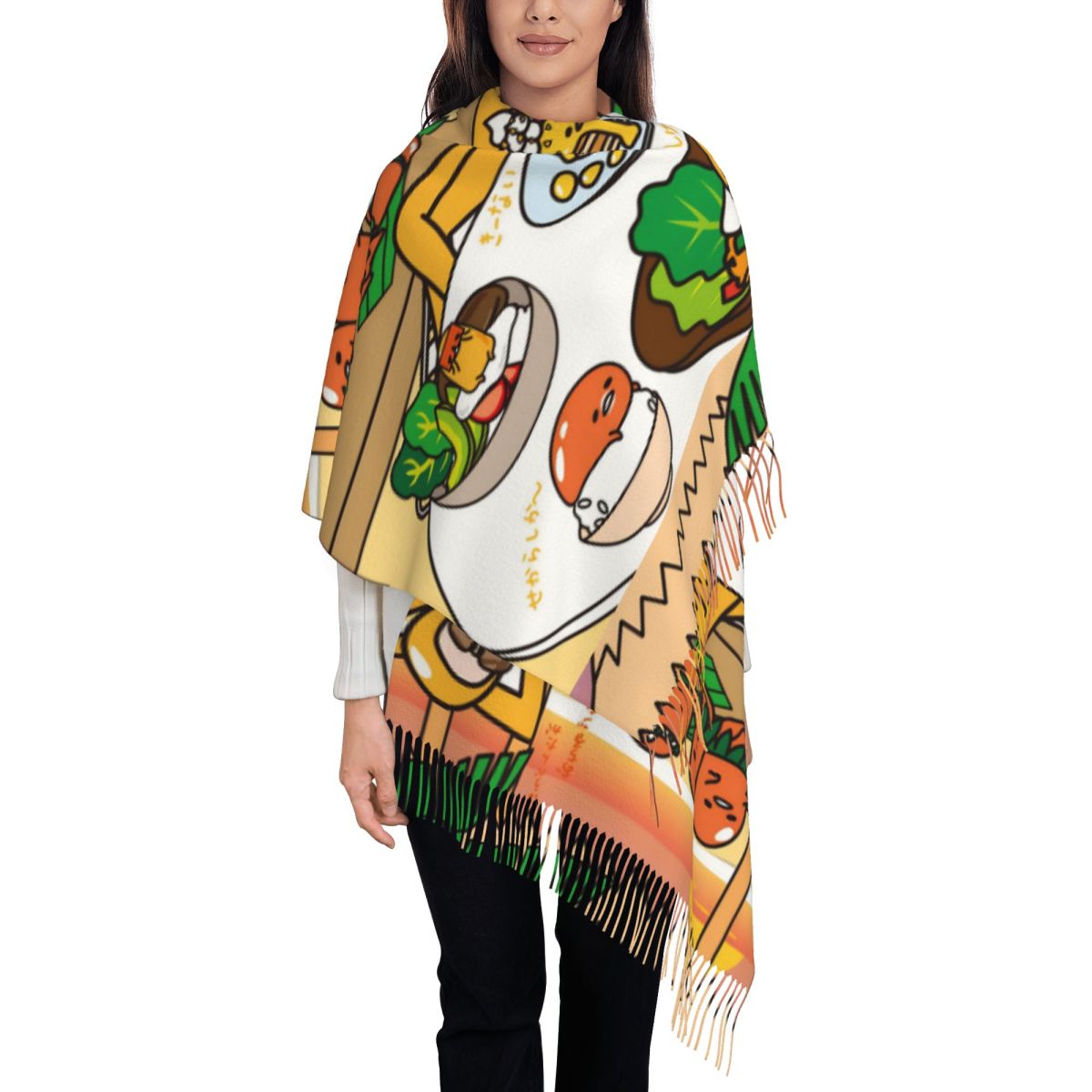 ผ้าพันคอผู้หญิงลายการ์ตูนกูเดท - Pashmina Wrap Large บทวิจารณ์และราคา