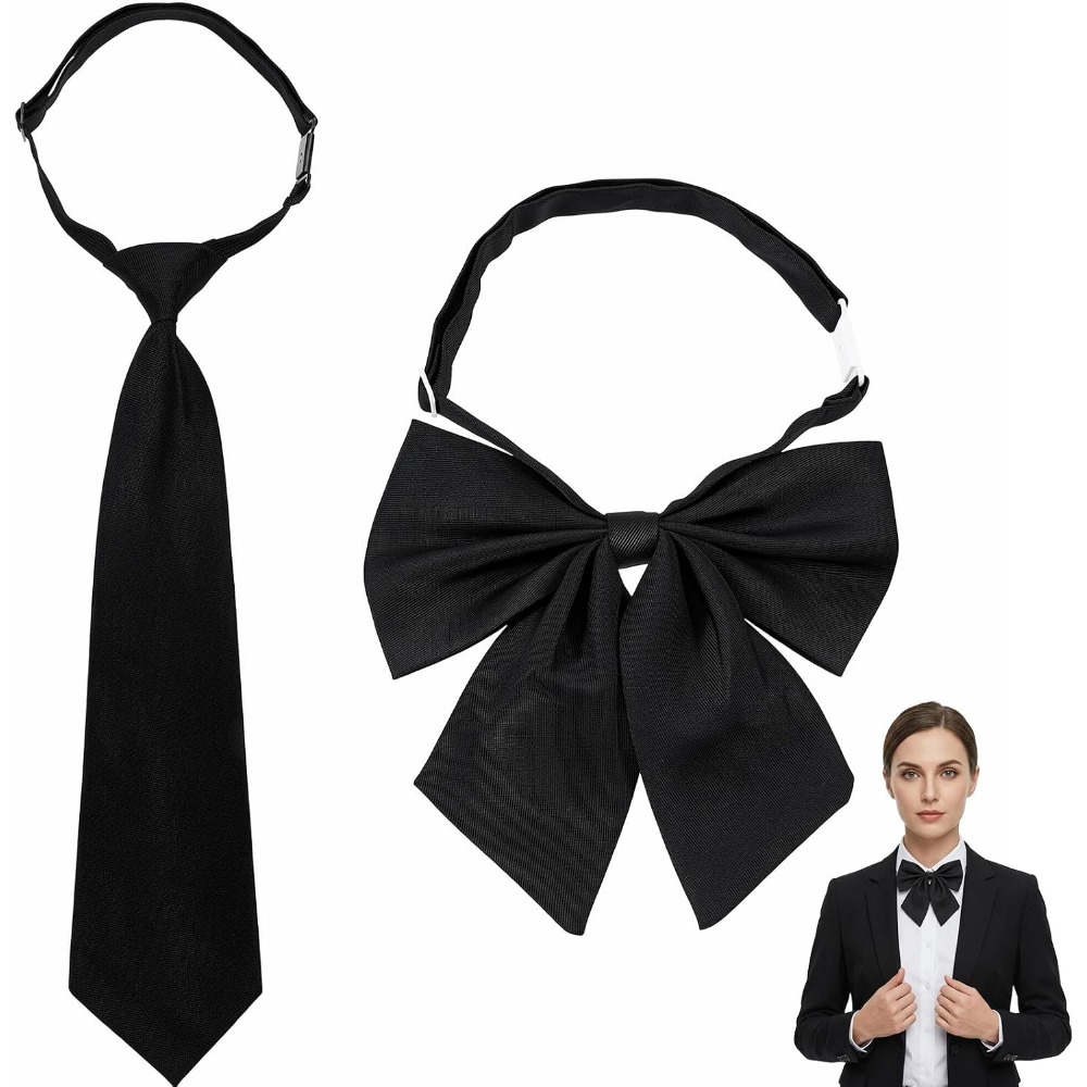 โบว์ผูกผมสีดำสำหรับผู้หญิง โบว - Bow Tie Pre Tied บทวิจารณ์และราคา