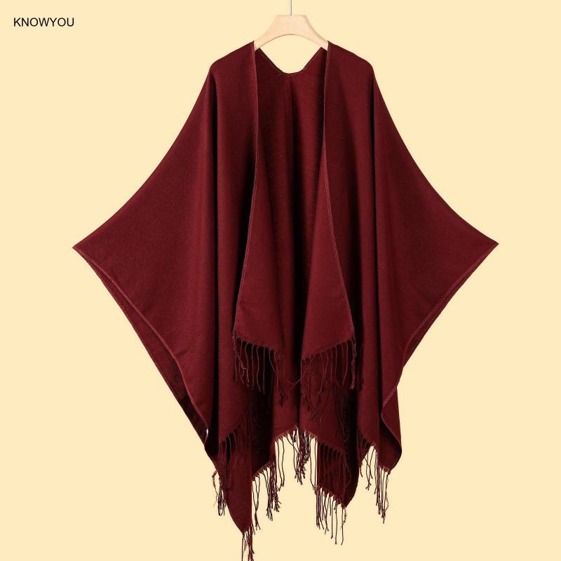 สีทึบ Ponchos ผู้ชายผู้หญิงขนา - Muffler Men Wool บทวิจารณ์และราคา