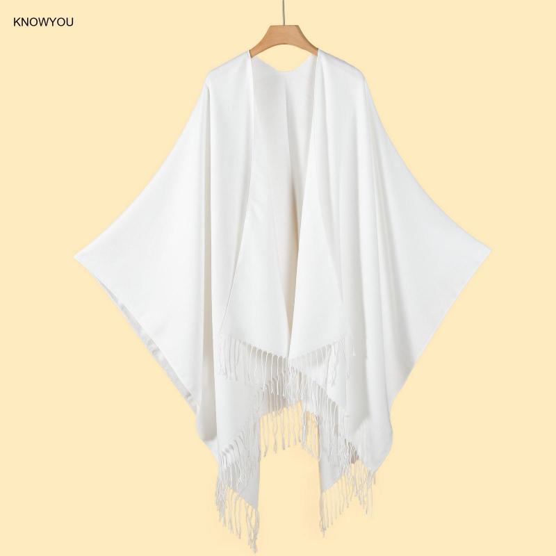 สีทึบ Ponchos ผู้ชายผู้หญิงขนา - Muffler Men Wool บทวิจารณ์และราคา