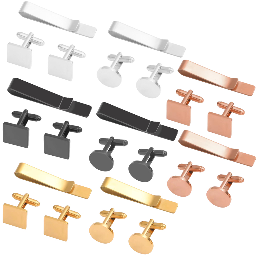 Freeteeme ใหม่แฟชั่น Cufflinks - Tie Bar Set Gift บทวิจารณ์และราคา