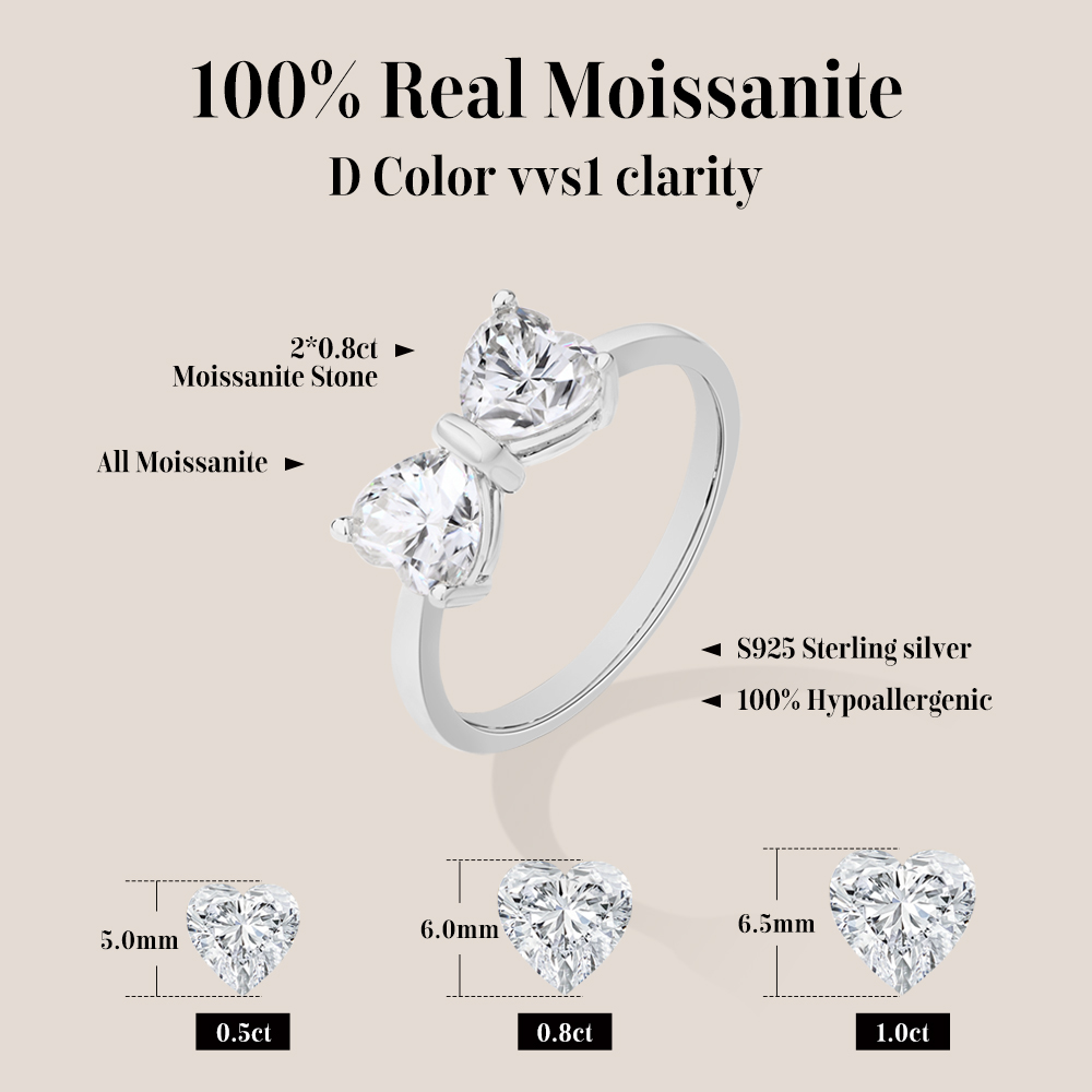 แหวนเงินแท้ 925 ประดับมอสซาไนต - Tie Clip Silver บทวิจารณ์และราคา