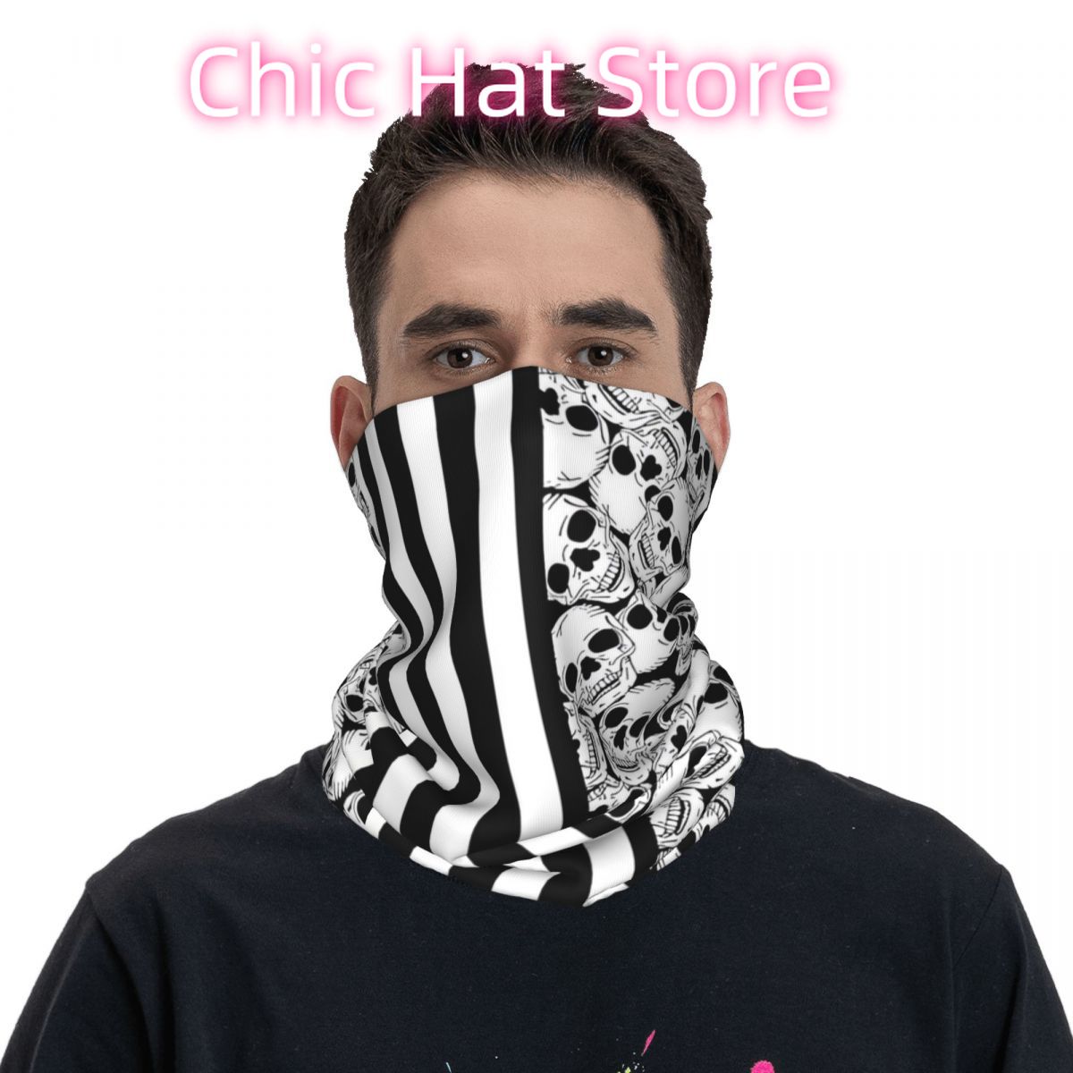 ผ้าพันคอแบบท่อ ลายหัวกะโหลกขาว - Neck Warmer Tube บทวิจารณ์และราคา
